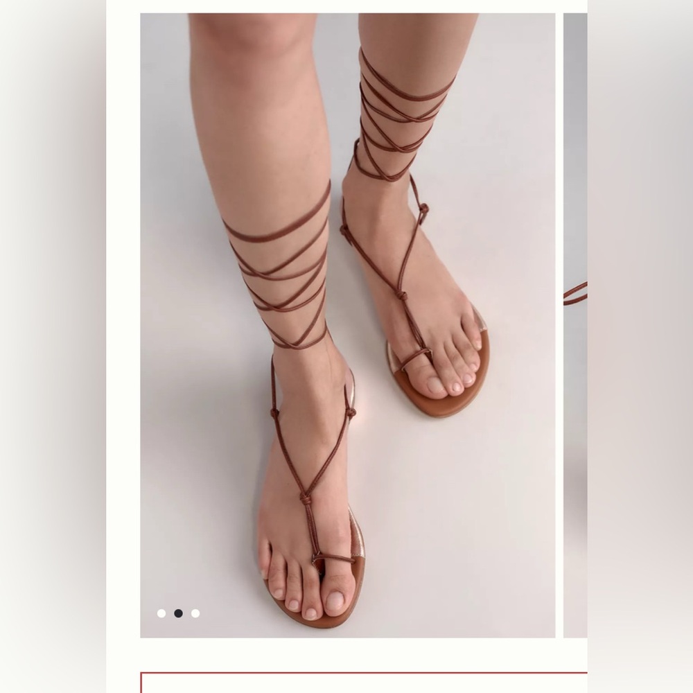 CoRNETTI Otranto Toe-Ring Wrap Sandals size 40 US 9-9.5
